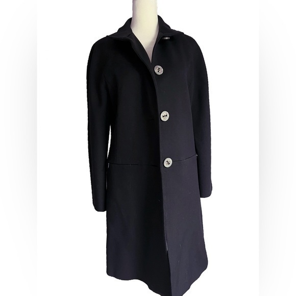 Elie Tahari Wool Blend Peacoat Black in Size SP - Picture 1 of 6